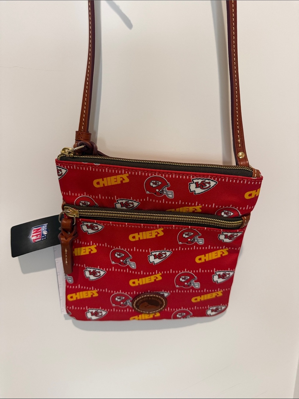 NWT Dooney & Bourke Kansas City Chiefs Red Crossbody Bag